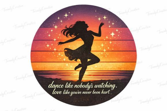 Download Retro Dance Quote PNG Design Love Life - Design Collection