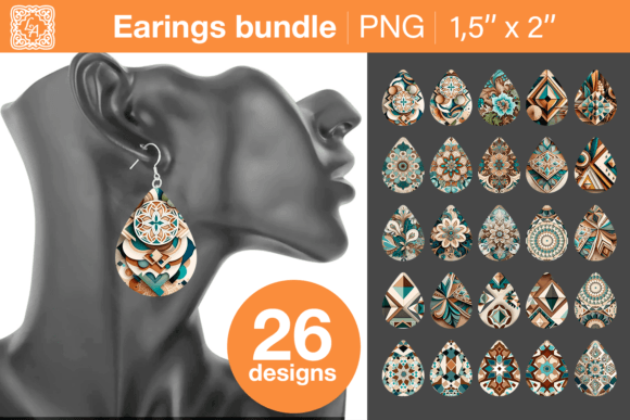 Download Boho Earrings Sublimation Designs - Design Collection