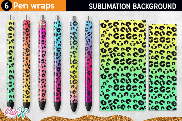 Download Leopard Pen Wraps Sublimation Designs - Design Collection