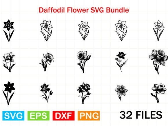 Download Daffodil Flower SVG Bundle - Daffodil Collection