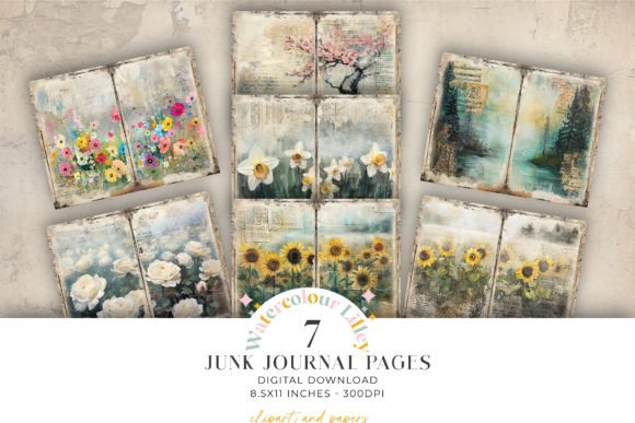 Download Sunflower Daffodil Junk Journal Paper - Daffodil Collection