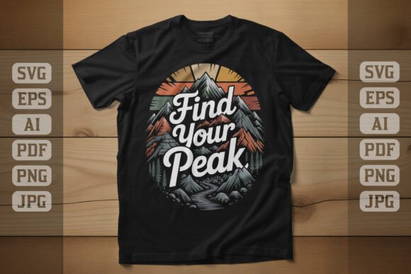 Download Find Your Peak Mountain Success Design - Design Collection