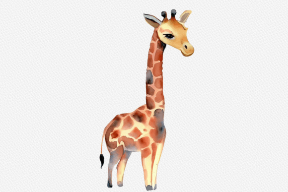 Download Watercolor Giraffe Clipart - Watercolor giraffe Collection
