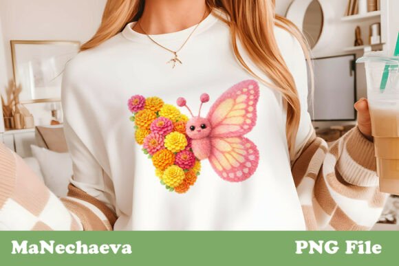 Download Faux Fur Butterfly Floral Spring PNG - Premium Resources