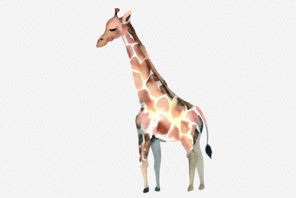 Download Watercolor Giraffe Clipart PNG - Watercolor giraffe Collection