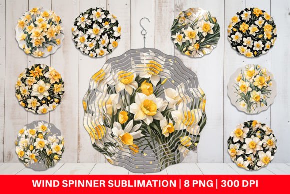Download Wind Spinner Daffodil Pattern - Daffodil Collection