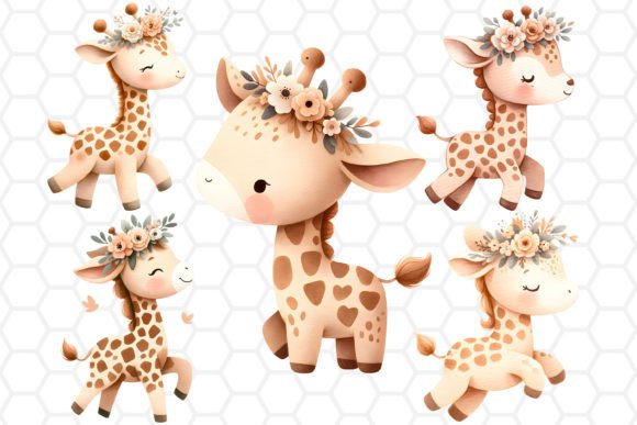 Download Watercolor Giraffe Cliparts, Sublimation - Watercolor giraffe Collection