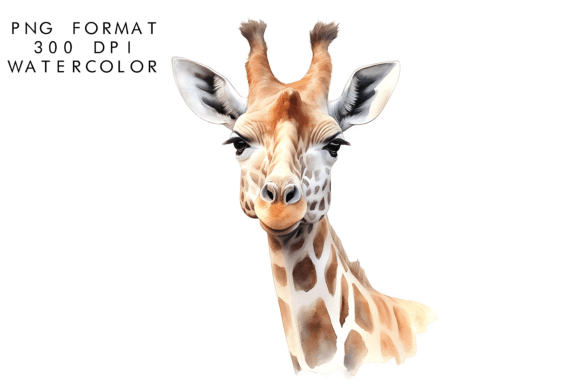 Download Watercolor Giraffe Clipart - Watercolor giraffe Collection