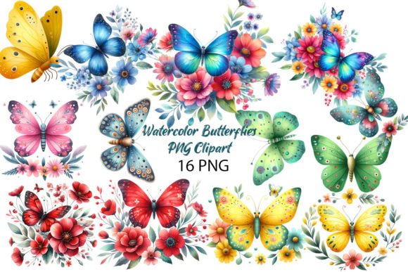 Download Watercolor Butterflies PNG Clipart - Watercolor butterflies Collection