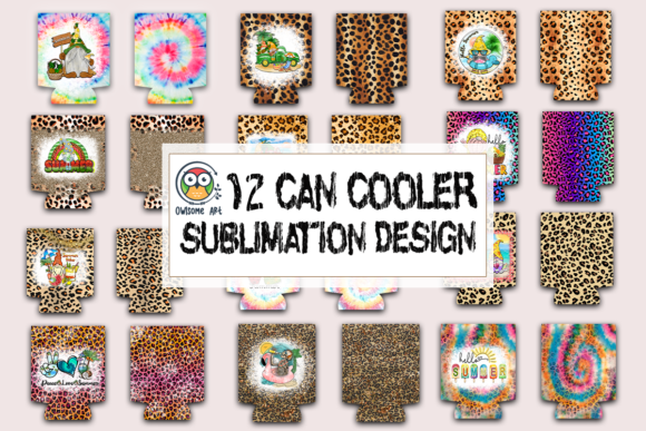 Download Can Cooler Sublimation Designs Bundle - Design Collection