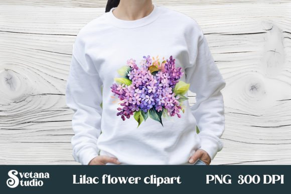 Download Flower Lilac Clipart Design Sublimation - Design Collection