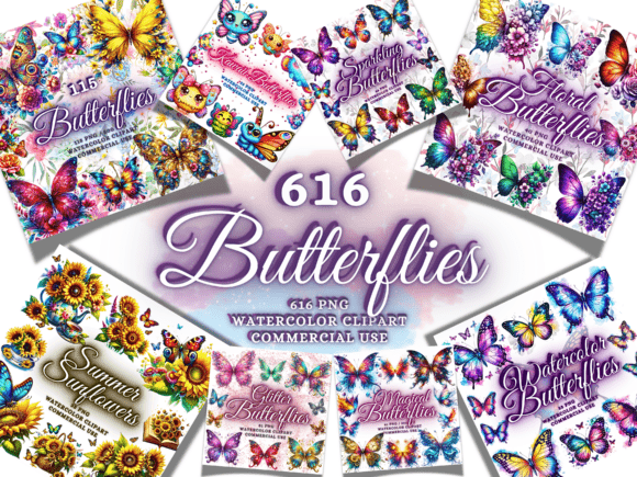 Download Watercolor Butterflies - Butterfly Png - Watercolor butterflies Collection
