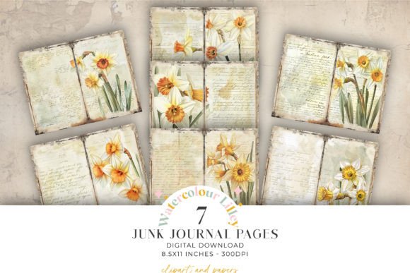 Download Daffodil Junk Journal Paper - Daffodil Collection