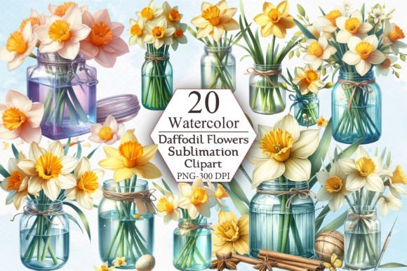 Download Watercolor Daffodil Clipart - Daffodil Collection