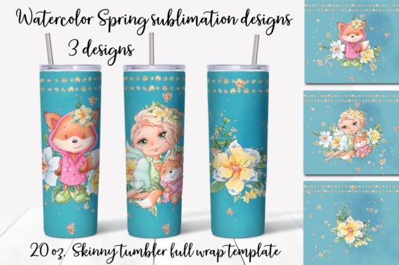 Download Spring Sublimation Design Skinny Tumbler - Design Collection
